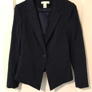 H&M Tapered Navy Blazer